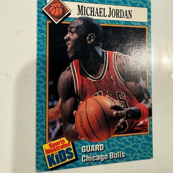 RARE: 1989 89 Sports Illustrated For Kids Michael Jordan #16, Perforated Edges - Picture 4 of 6